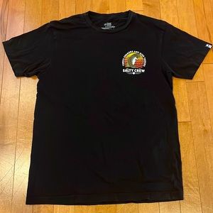Salty Crew Thrill Seekers and Risk Takers Graphic Tee Shirt Black Medium
